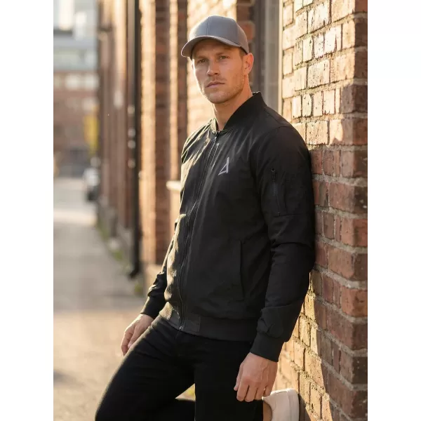  Bomberjacke für Herren ALTISPORT BYB/ALM002BY045 SCHWARZ UND SILBER 