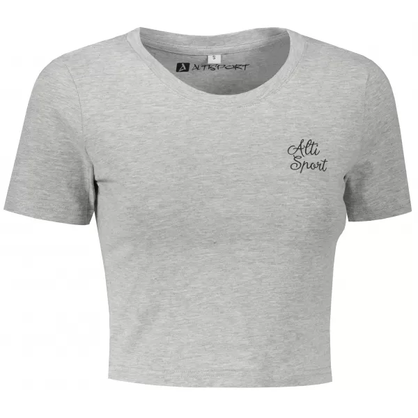  Crop-Top-T-Shirt für Damen ALTISPORT BYB/ALW056BY042 GRAU 