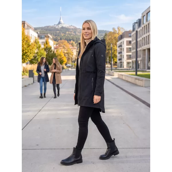  Softshell-Mantel für Damen KIXMI ORLENA SCHWARZ 