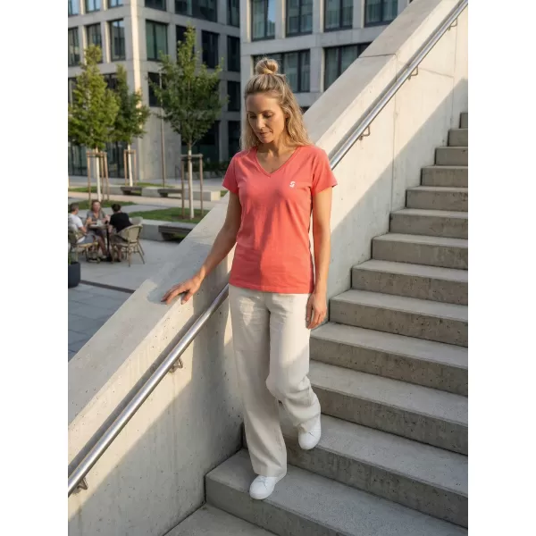  Damen-T-Shirt SAM 73 LUMIEL WT 873 LEUCHTEND ROSA 