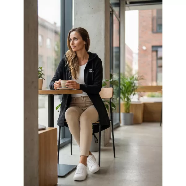  Erweitertes Damen-Sweatshirt ALTISPORT BYB/ALW056BY148 SCHWARZ UND WEIß 