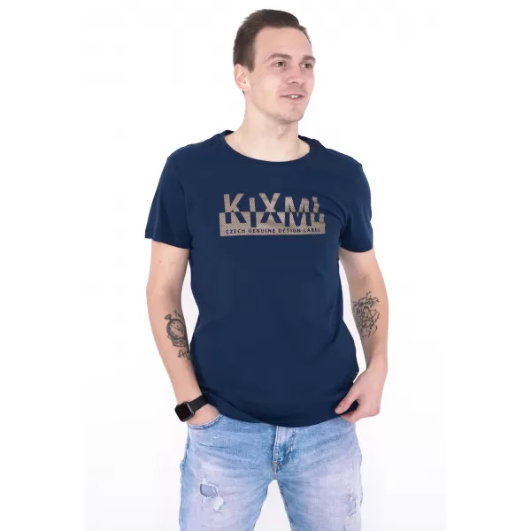  Herren-T-Shirt KIXMI ORLANDO DUNKELBLAU 