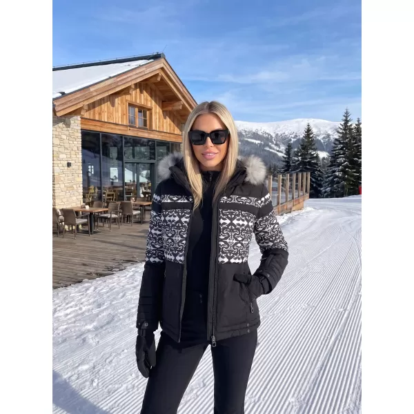  Winterjacke für Damen KIXMI OLINDA SCHWARZ 