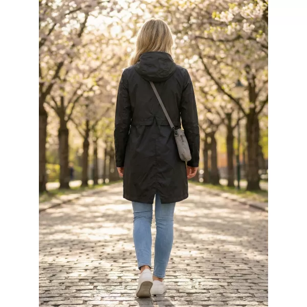  Leichter Damenmantel ALTISPORT JOLENA LJCX533 SCHWARZ 