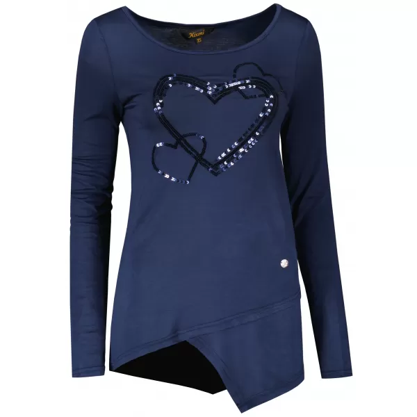  Damen-T-Shirt KIXMI ORIANA DUNKELBLAU 