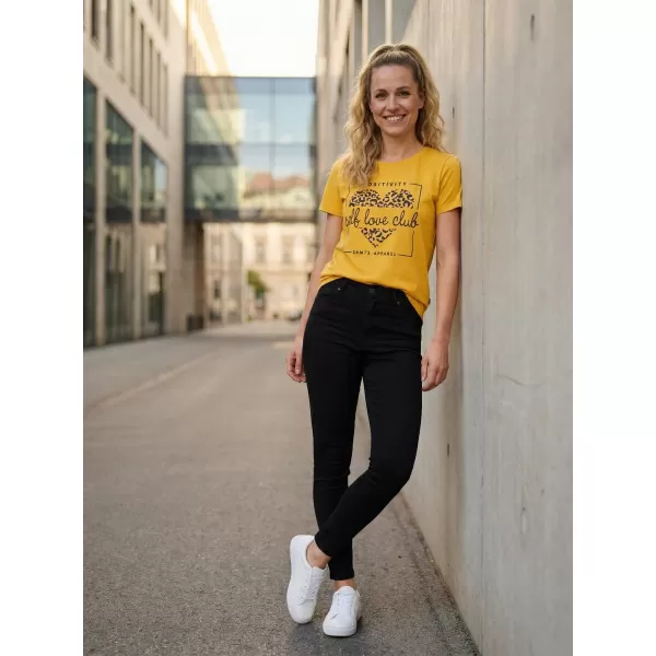  Damen-T-Shirt SAM 73 INATHI WT 877 SENFGELB 