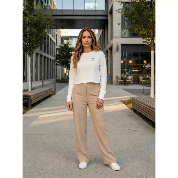  Crop-Top-Sweatshirt für Damen ALTISPORT BYB/ALW056BY131 WEIß 