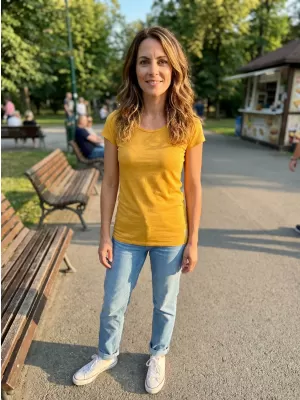 Damen-T-Shirt ALTISPORT ZOLIA LSKX384 GELB