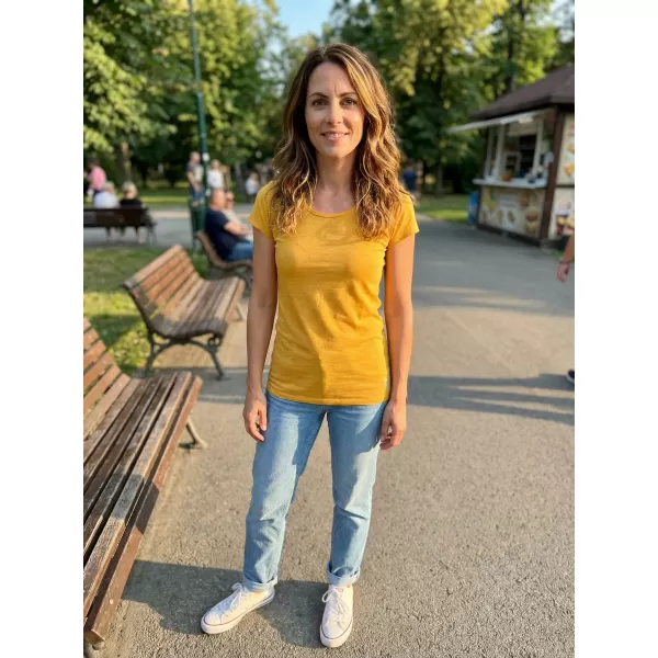 Damen-T-Shirt ALTISPORT ZOLIA LSKX384 GELB 