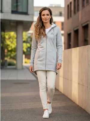 Erweitertes Damen-Sweatshirt ALTISPORT BYB/ALW056BY148 HELLGRAUE HIGHLIGHTS