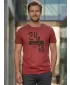 Herren-T-Shirt KIXMI OMER BURGUND