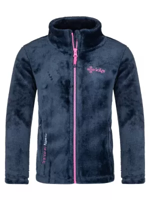 Sweatshirt für Mädchen KILPI ERIN-JG SJ0258KI DUNKELBLAU