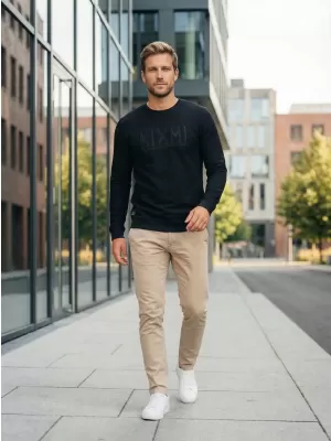Herren-Sweatshirt KIXMI ODEN SCHWARZ
