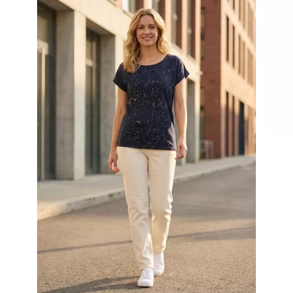  Damen-T-Shirt SAM 73 HEQA WT 876 DUNKELBLAU 