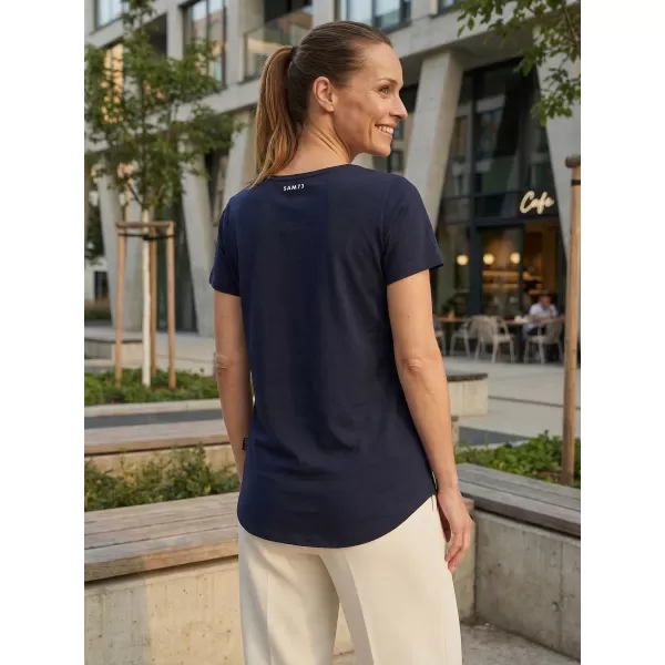  Damen-T-Shirt SAM 73 ASONG WT 874 DUNKELBLAU 