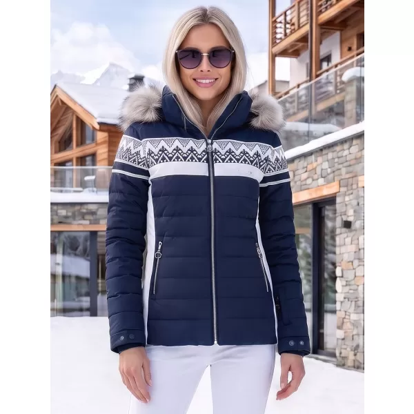  Winterjacke für Damen KIXMI OMAIRA DUNKELBLAU 
