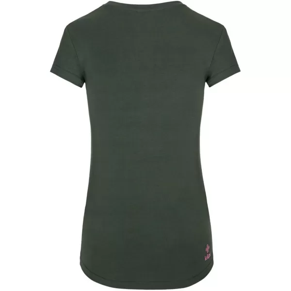  Damen-T-Shirt mit kurzen Ärmeln KILPI TORNES-W SL0303KI DUNKELGRÜN 