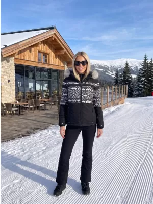Winterjacke für Damen KIXMI OLINDA SCHWARZ