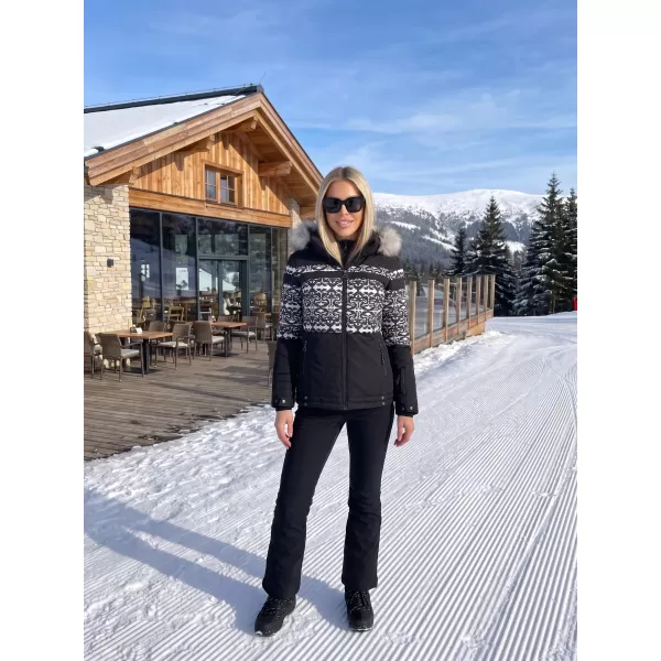  Winterjacke für Damen KIXMI OLINDA SCHWARZ 
