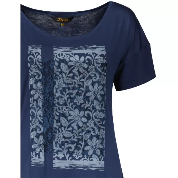  Damen-T-Shirt KIXMI ODETTE DUNKELBLAU 