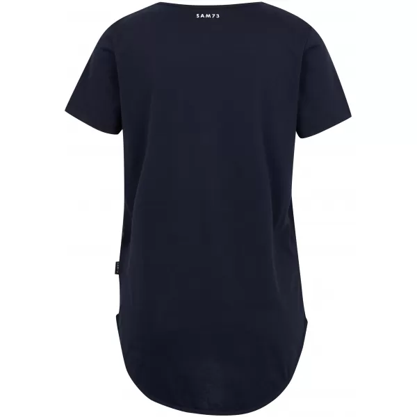  Damen-T-Shirt SAM 73 ASONG WT 874 DUNKELBLAU 