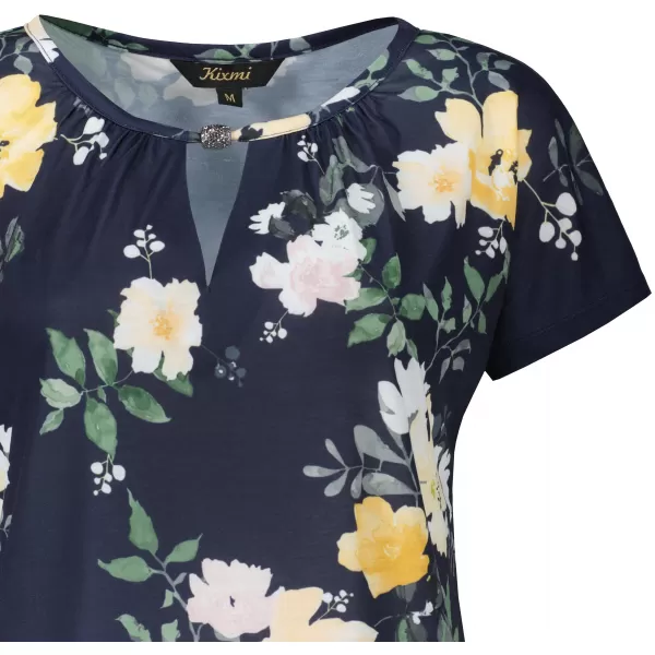  Damen-T-Shirt KIXMI ORNELLA DUNKELBLAU 