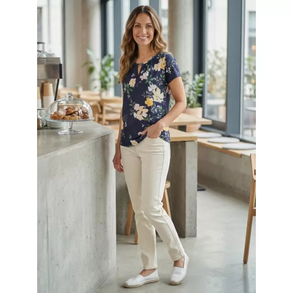  Damen-T-Shirt KIXMI ORNELLA DUNKELBLAU 