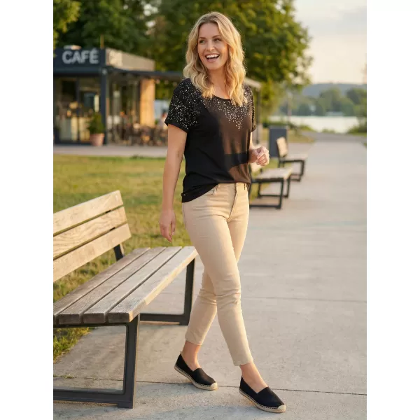  Damen-T-Shirt KIXMI OKELANI SCHWARZ 