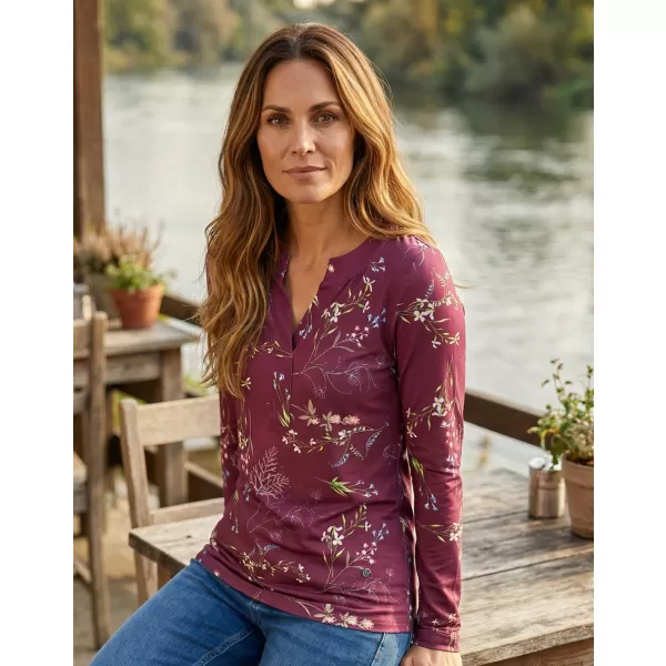  Damen-T-Shirt KIXMI ONDREA BURGUND 