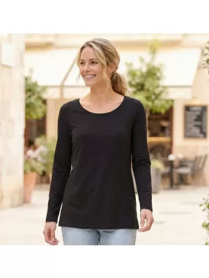 Damen-T-Shirt KIXMI OLIMPIE SCHWARZ