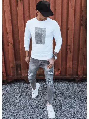 Herren -Sweatshirt DSTREET BX5354 WEIß