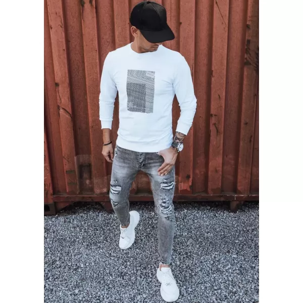  Herren -Sweatshirt DSTREET BX5354 WEIß 