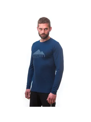 Herren-Thermo-T-Shirt mit langen Ärmeln SENSOR MERINO AIR PT EXPLORE 22200009 DUNKELBLAU