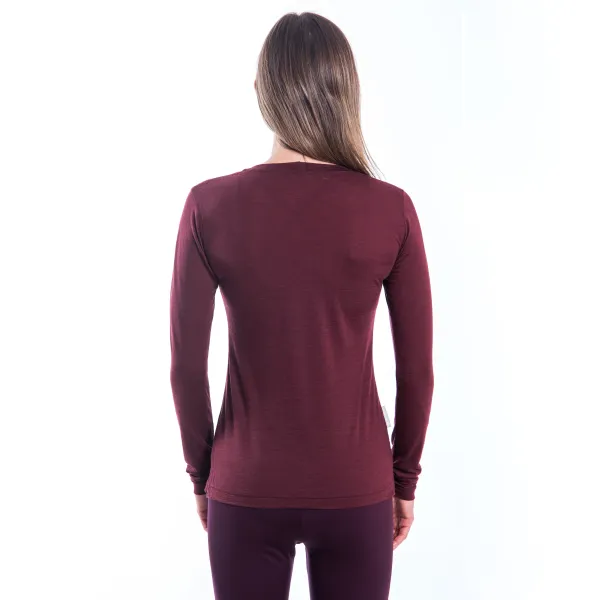  Damen-Langarm-Funktionsshirt SENSOR MERINO AIR PT HILLS 22200011 PORT RED 