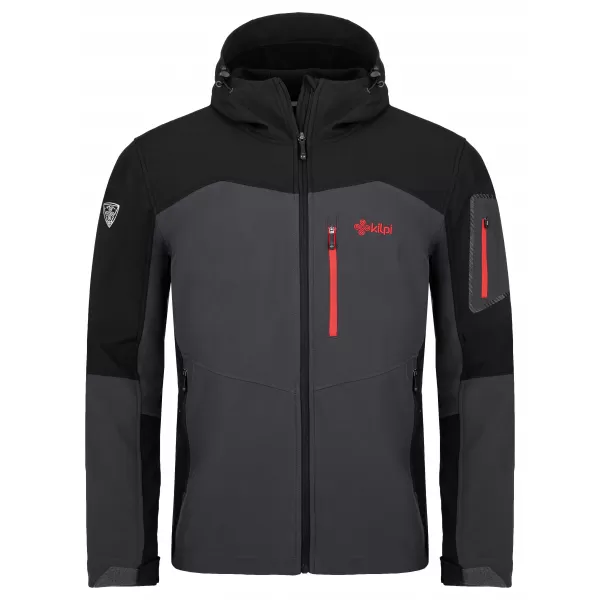  Herren-Softshelljacke KILPI PRESENA-M SM0125KI DUNKELGRAU 