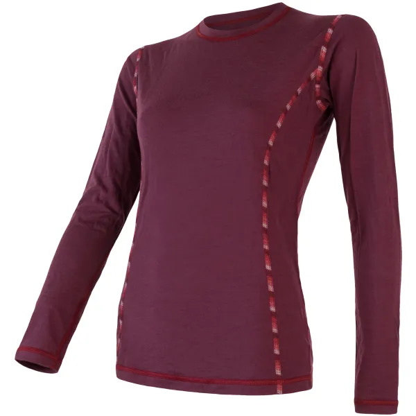  Damen-Thermoshirt mit langen Ärmeln SENSOR MERINO AIR 18200006 PORT RED 