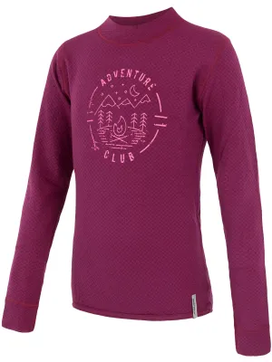 Kinder-Thermoshirt mit langen Ärmeln SENSOR MERINO DF CLUB 20200018 LILA