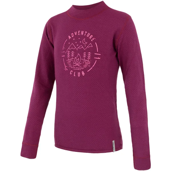  Kinder-Thermoshirt mit langen Ärmeln SENSOR MERINO DF CLUB 20200018 LILA 
