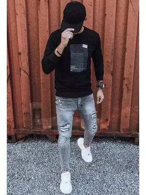 Herren -Sweatshirt DSTREET BX5353 SCHWARZ