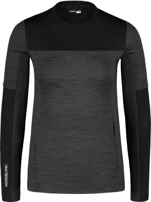 Funktions-T-Shirt für Damen NORDBLANC VIVACIOUS NBSFL7648 GRAUE MELANGE