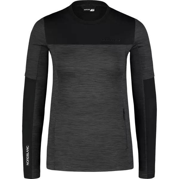  Funktions-T-Shirt für Damen NORDBLANC VIVACIOUS NBSFL7648 GRAUE MELANGE 