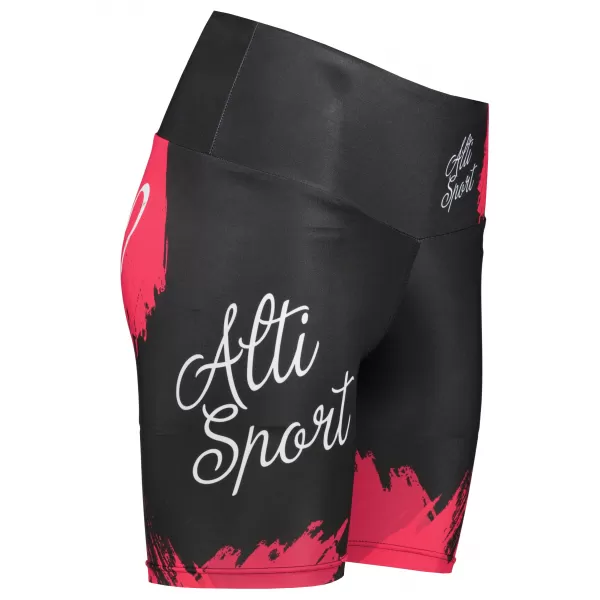  Kurze Premium-Leggings für Damen ALTISPORT SWE/ALW01bS03 ROT 