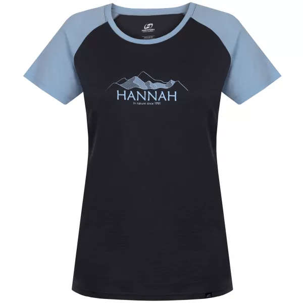  Damen-T-Shirt HANNAH LESLIE ASPHALT/ENGEL FÄLLT 