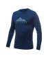 Herren-Thermo-T-Shirt mit langen Ärmeln SENSOR MERINO AIR PT EXPLORE 22200009 DUNKELBLAU