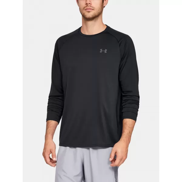  Herren-T-Shirt UNDER ARMOUR TECH 2.0 LS 1328496-001 SCHWARZ 