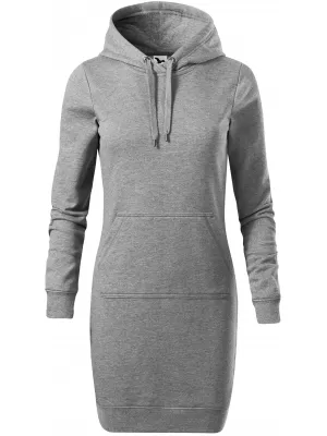 Erweitertes Damen-Sweatshirt MALFINI SNAP 419 DUNKELGRAUE HIGHLIGHTS