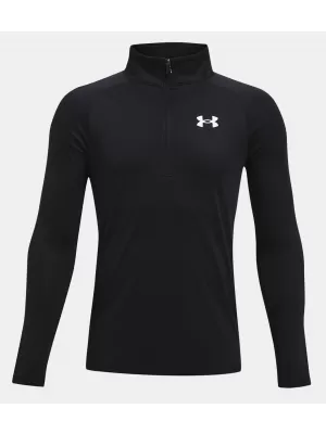 T-Shirt für Jungen UNDER ARMOUR TECH 2.0 1/2 ZIP 1363286-001 SCHWARZ