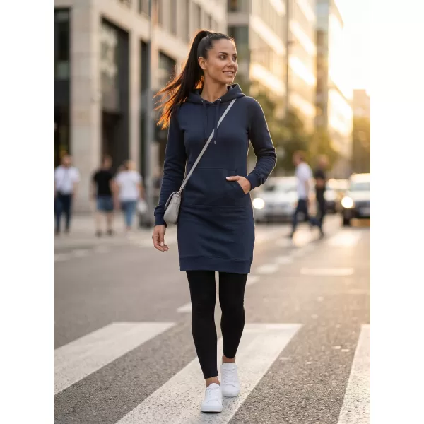  Erweitertes Damen-Sweatshirt MALFINI SNAP 419 MARINEBLAU 