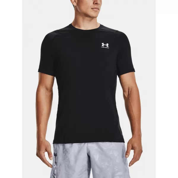  Herren-T-Shirt UNDER ARMOUR HG ARMOUR FITTED SS 1361683-001 SCHWARZ 