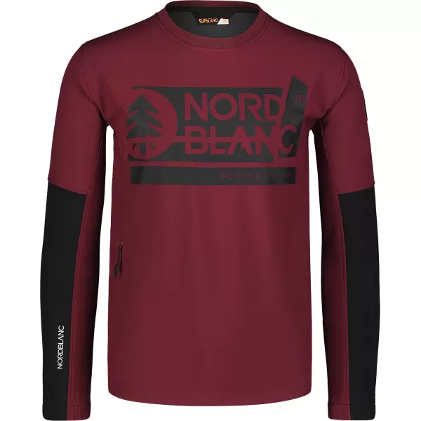  Herren-Softshelljacke NORDBLANC DECOMPONATE NBSSM7644 BURGUND 